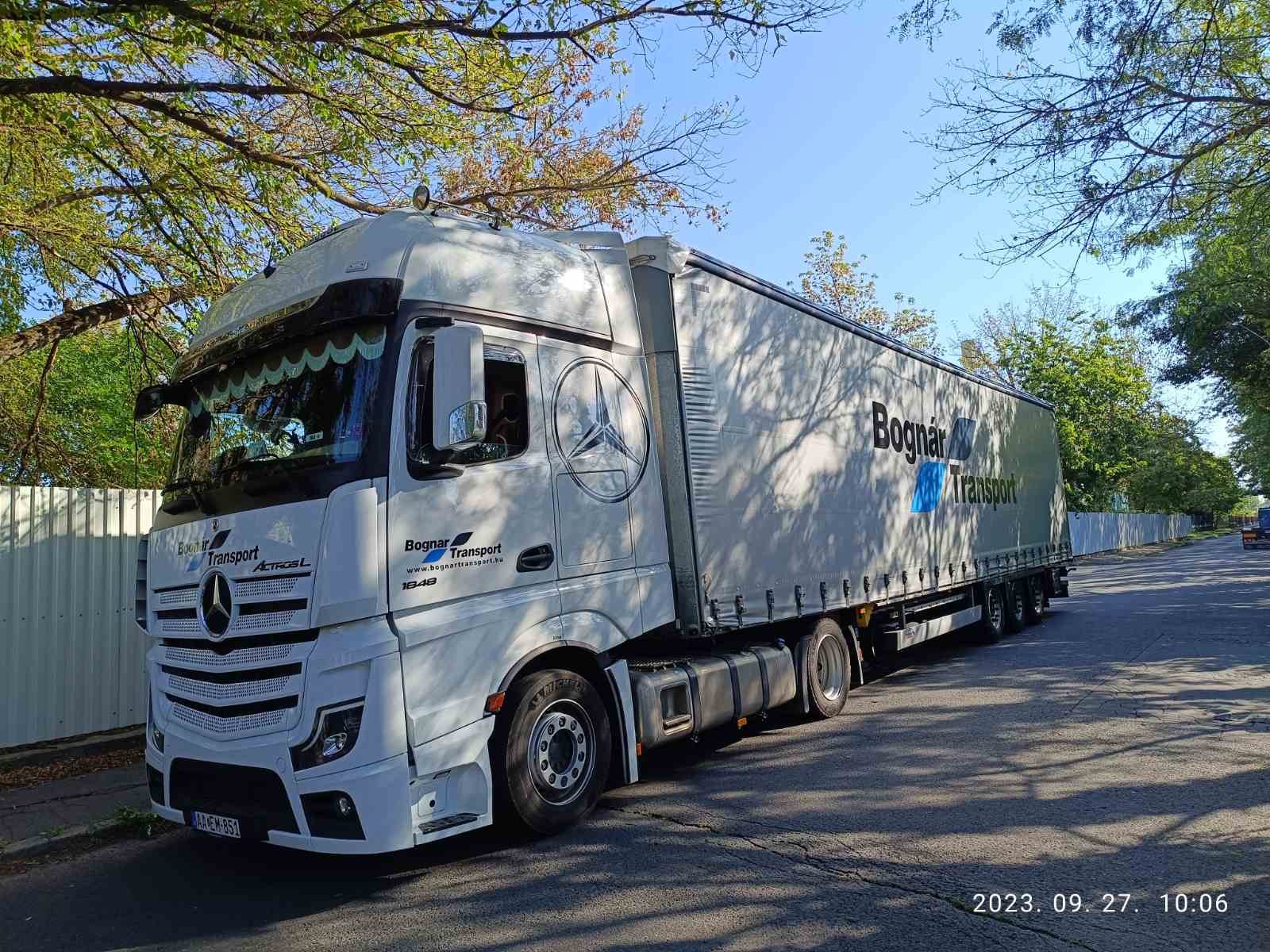 Bognár Transport telephely Gyömrőn