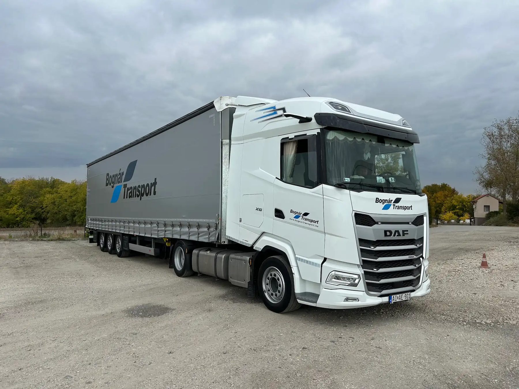 Bognár Transport kamion nemzetközi úton